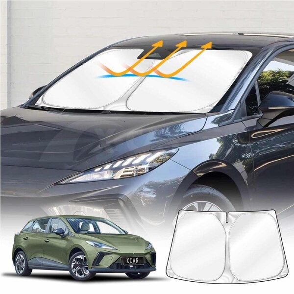 WindScreen Sun Shade for MG MG4 2023-Onwards'Blocks UV Rays Foldable Custom Wind Screen Sun Visor Protector
