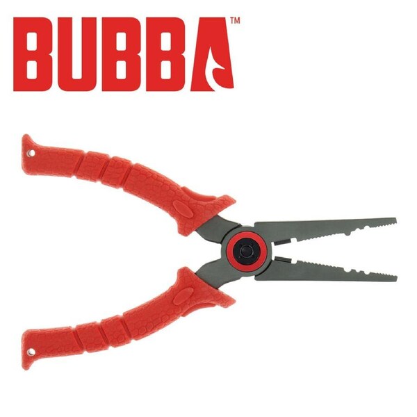 Bubba 6.5" Stainless Steel Fishing Pliers Non-slip Grip (U-1099906)