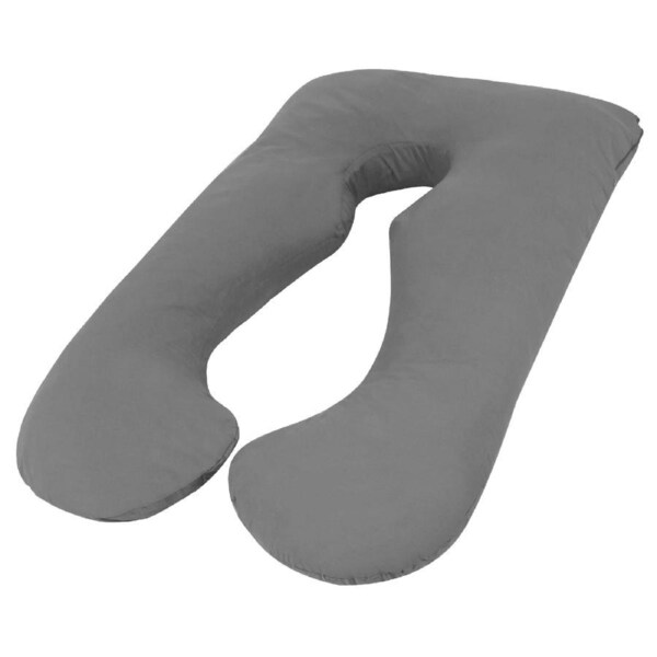 Woolcomfort Aus Made Maternity Pregnancy Nursing Sleeping Body Pillow Pillowcase Included Grey