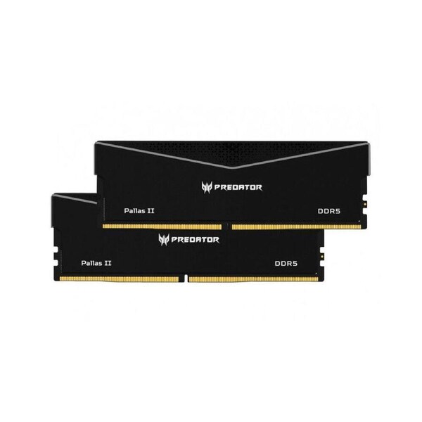 PREDATOR PALLASII DDR5 64GB Black 32GBx2 6000Mhz 1R8 CL32 Supports Intel XMP 3.0 and AMD EXPO CL32-38-38-76 1.35 V