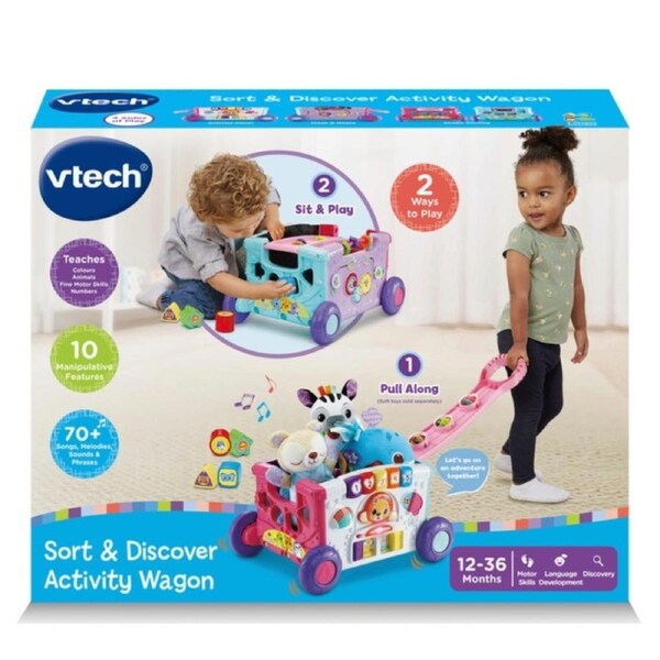 Vtech Sort and Discover Activity Wagon Pink