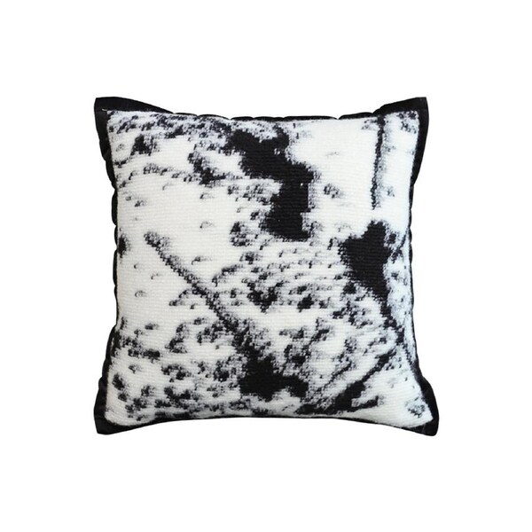 SOGA 50cm Throw Pillow Black and White Leopard Thick Premium Polyester Fiber for Home Decor