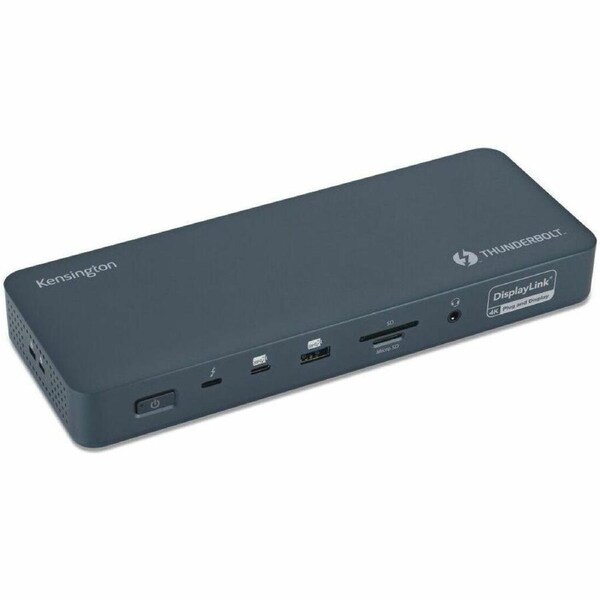 Kensington SD5900T Thunderbolt 4 Docking Station for Notebook/Monitor - Charging Capability - Memory Card Reader - SD - Midnight Blue - Desktop - 4 -