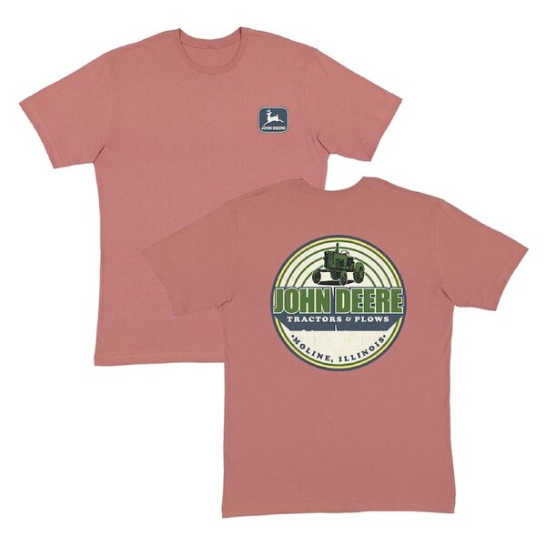 John Deere Mens/Unisex Cotton Rouge Graphic Short Sleeve Tee T-Shirt/Top Red XXL