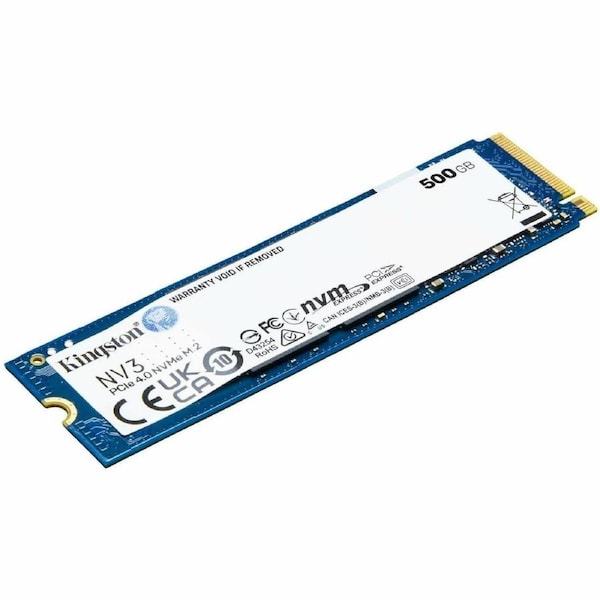 Kingston NV3 500 GB Solid State Drive - M.2 2280 Internal - PCI Express NVMe (PCI Express NVMe 4.0 x4) - Desktop PC, Notebook De