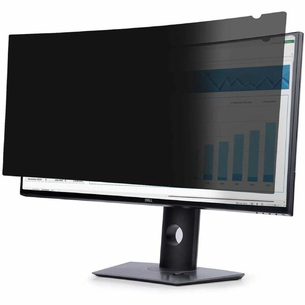 StarTech.com Privacy Screen For Dell P3424WE Curved Ultrawide 21:9 Monitor, Double-Sided, Computer Desktop Monitor Screen Protector, TAA - Privacy -