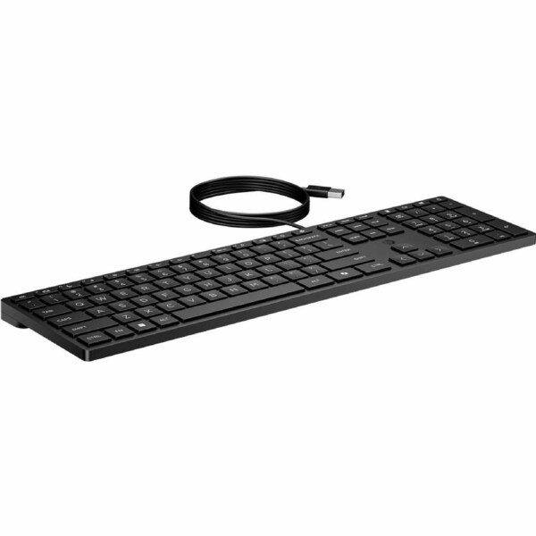 HP 320K Keyboard - Cable Connectivity - USB Interface - Windows 11, Windows 10 (32-bit), Windows 10 x64 - Notebook - PC