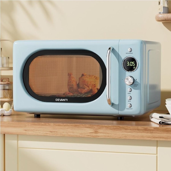 Devanti 20L Microwave Oven 700W Blue