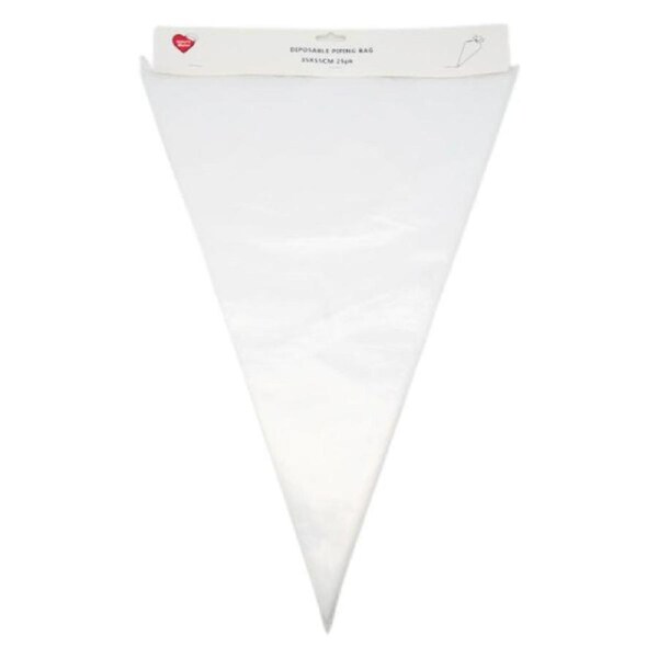50pk 22in Clear Disposable Piping Bags