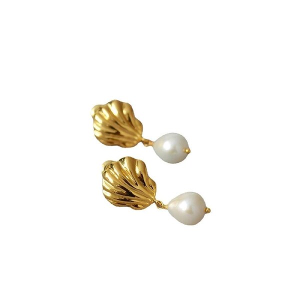 Summer Ocean Resort Style Shell Earrings Vintage Fashion Jewelry for Women Gifts