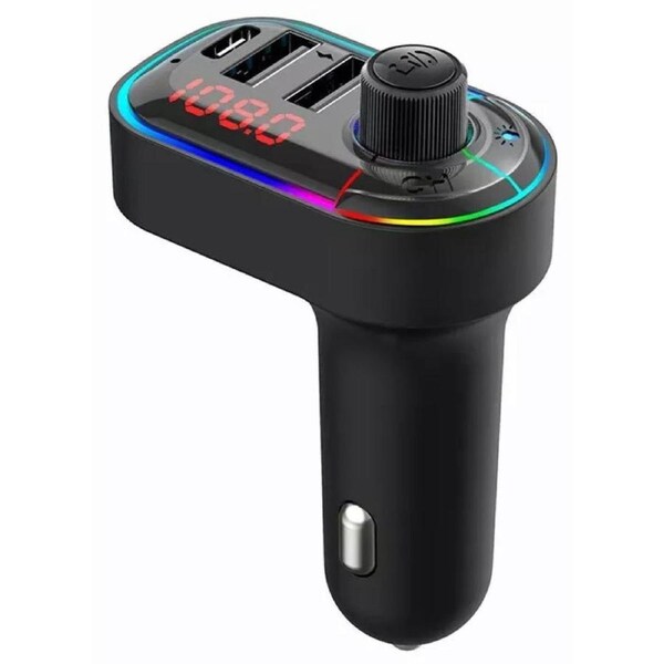 Bluetooth 5.0 Radio Car Kit Wireless FM Transmitter Dual USB Charger MP3 Player