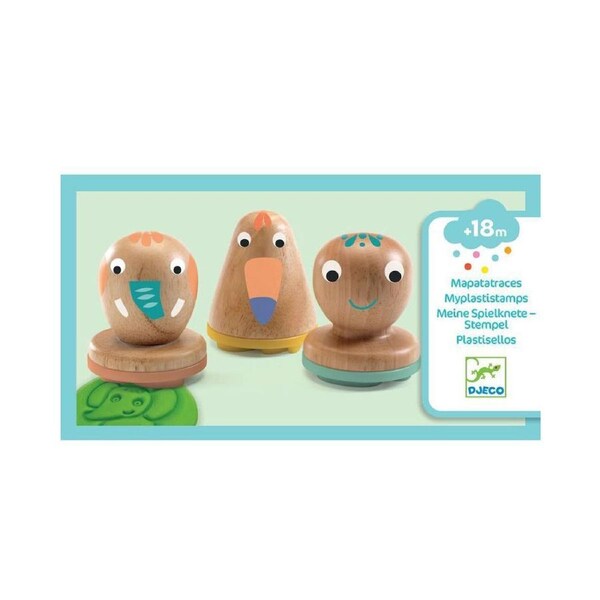 Djeco Myplastistamps Kids/Children Stamping Educational Craft Fun Play Toy 18m+