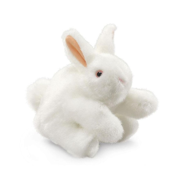 Folkmanis Bunny Rabbit Puppet 20x13cm Kids/Children Educational Toy White 3y+