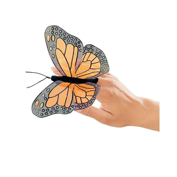 6pc Folkmanis Mini Monarch Butterfly Finger Puppet 10x19cm Kids Toy 3y+