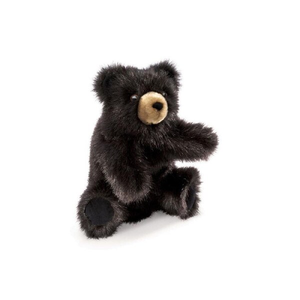 Folkmanis Baby Black Bear Hand Puppet 15x23cm Kids/Child Educational Toy 3y+