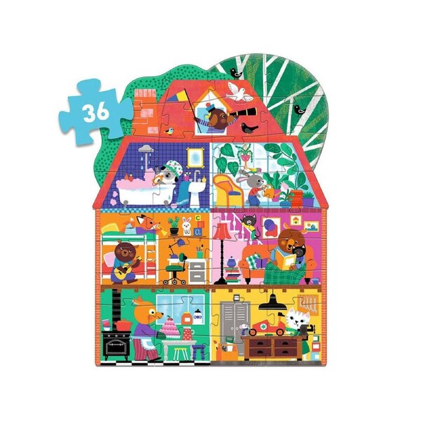 36pc Djeco The Little Buddies Giant Jigsaw Puzzle Kids Game 66x87cm 3y+