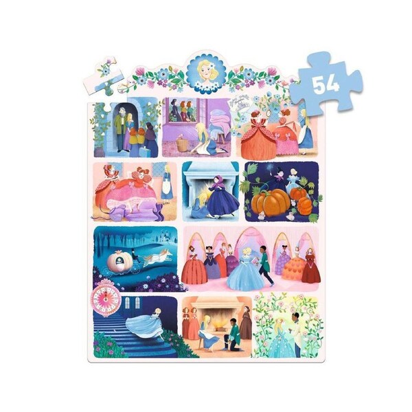 54pc Djeco Cinderella Story Jigsaw Puzzle Kids/Children Game 33x45cm 4y+