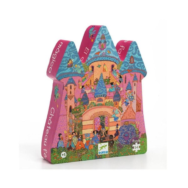54pc Djeco The Fairy Castle Silhouette Jigsaw Puzzle Kids Game 22.5x27.5cm 5+