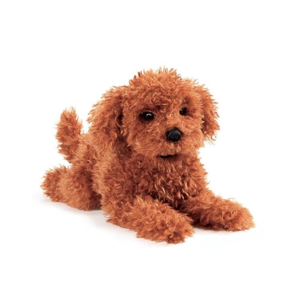 Folkmanis Poodle Puppy Hand Puppet Kids/Children Animal Plush Toy Brown 3y+