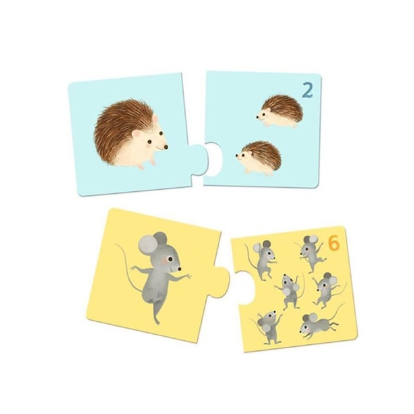 24pc Djeco Duo Baby Animals Puzzle Kids/Children Educational Play Game 2y+