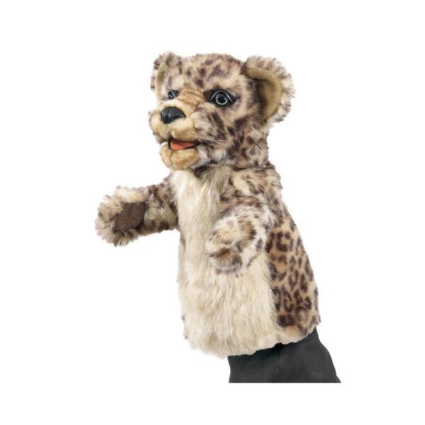 Folkmanis Leopard Cub Stage Hand Puppet 36cm Kids/Children Toy Brown 0m+