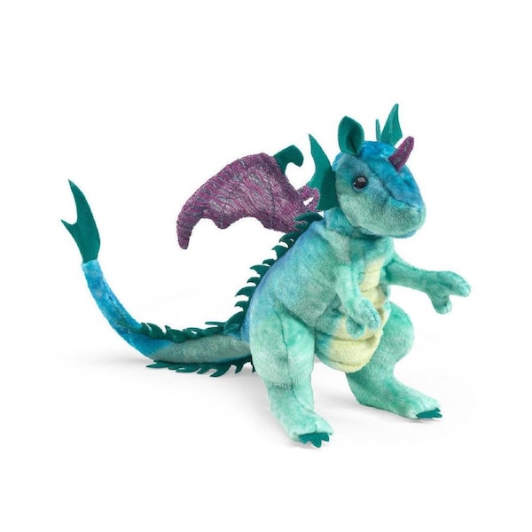 3pc Folkmanis Mini Dragon Finger Puppet 20cm Kids/Children Toy Blue 0m+