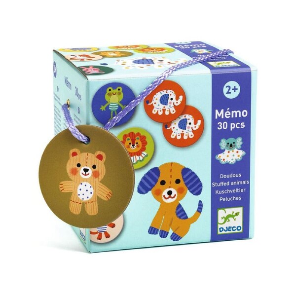 30pc Djeco Stuffed Animal Memory Game Kids/Children Educational Play 2y+