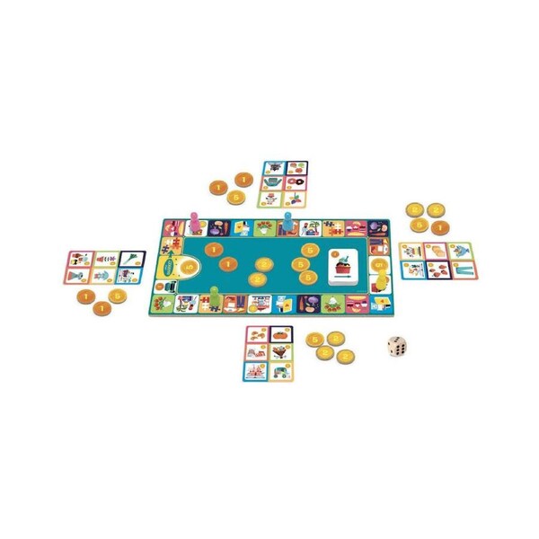 Djeco Little Market Buying Kids/Childrens Educational Activity Board Game 5y+