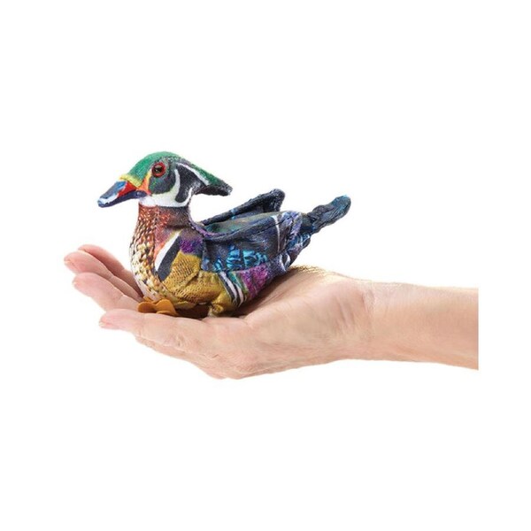 3pc Folkmanis Mini Wood Duck Finger Puppet Kids/Children Pretend Play Toy 3y+