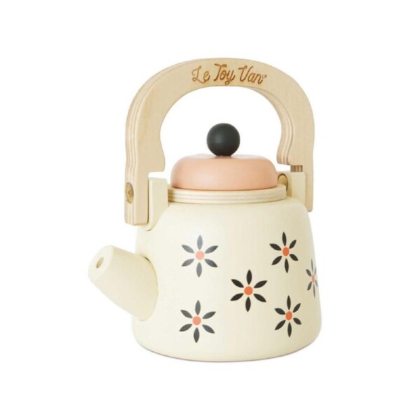 Le Toy Van Vintage Wooden Kettle Fun Pretend Play 13cm Kids/Children 3y+