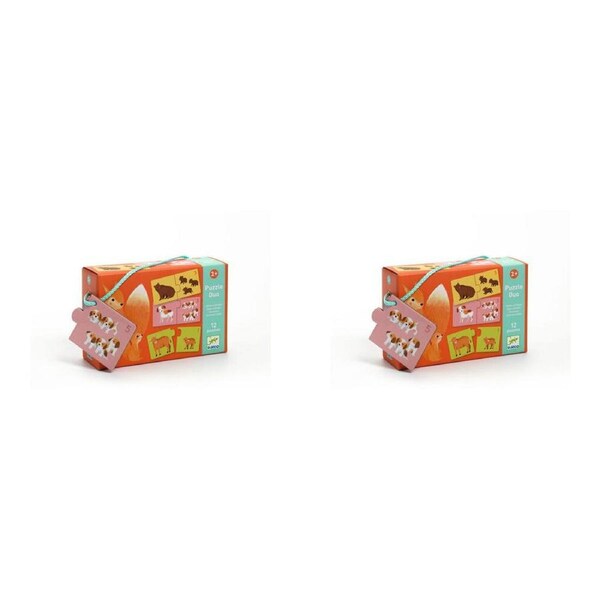 48pc Djeco Duo Baby Animals Puzzle Kids/Children Educational Play Game 2y+