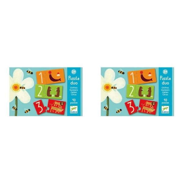 40pc Djeco Duo Numbers Jigsaw Puzzle Kids/Children Educational Game Play 2y+