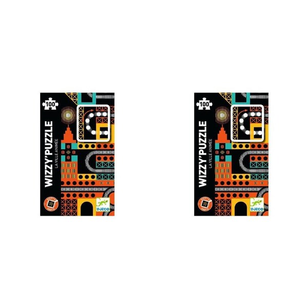 200pc Djeco The Lively City Kinoptik Wizzy Jigsaw Puzzle Kids Game 34x48cm 7+