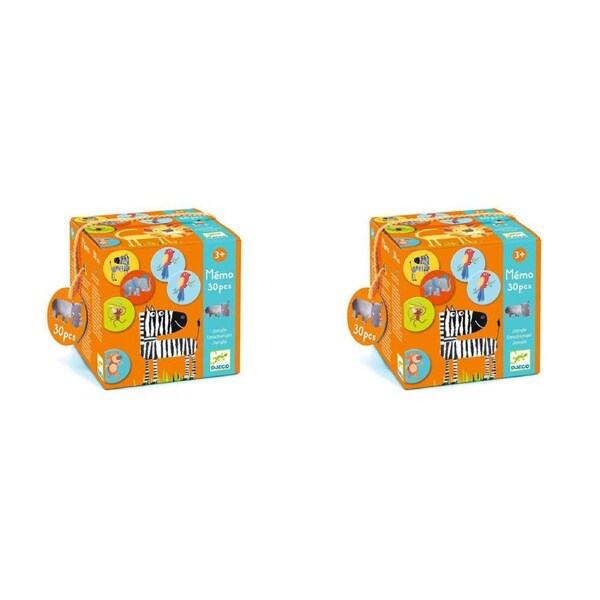 60pc Djeco Jungle Memory Game Kids/Children Educational/Learning Play 3y+