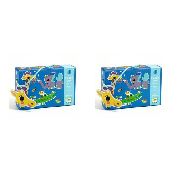 24pc Djeco Duo Animals Jigsaw Puzzle Kids/Children Educational Game 2y+