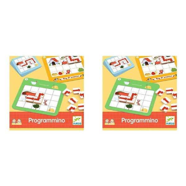 2x Djeco Programmino-Concept of Location & Spatial Management Kids Game 4y+