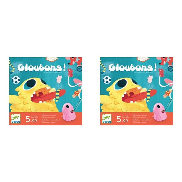 2x Djeco Glouton Challenge Game Kids/Children Interactive Activity Fun Play 5y+