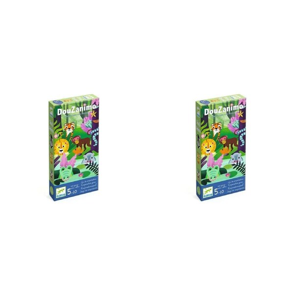2x Djeco Douzanimo Kids/Childrens Educational Cooperation Multiplayer Game 5y+