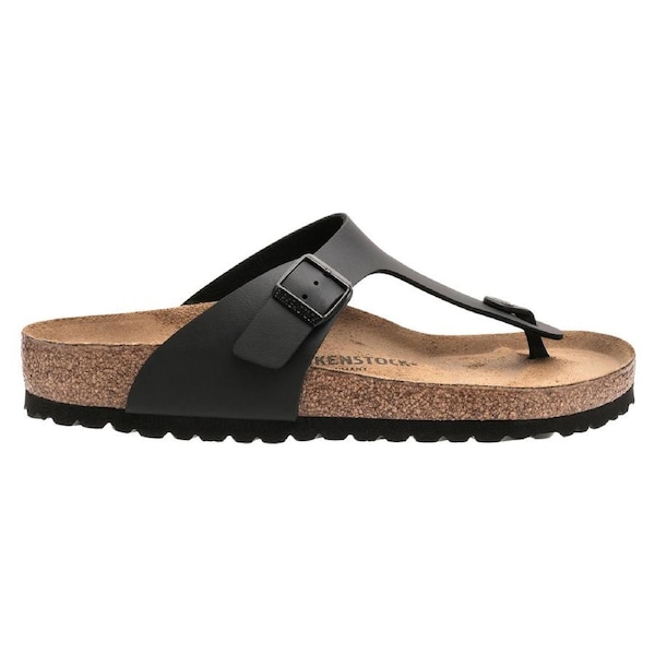 Birkenstock Unisex Gizeh Birko-Flor Regular Fit Sandals Black (EU 40)