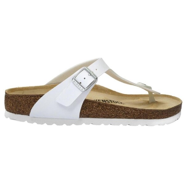 Birkenstock Unisex Gizeh Birko-Flor Regular Fit Sandals White (EU 41)