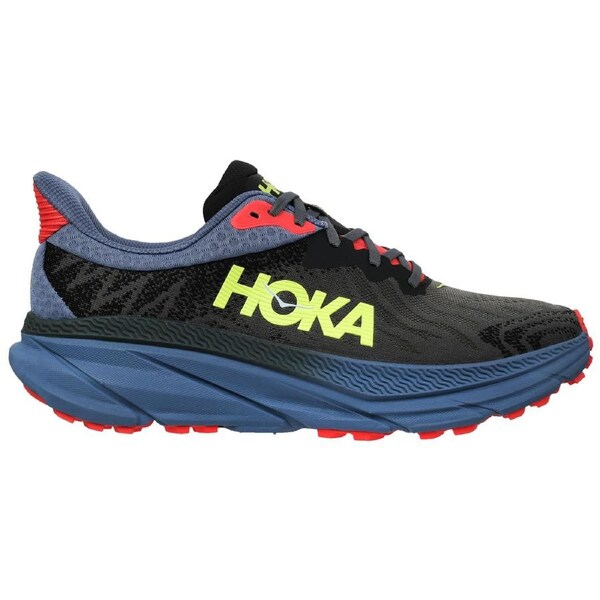 Hoka Men's Challenger 7 ATR All Terrain Running Shoes Obsidian/Anchor (US Men's 8.5)