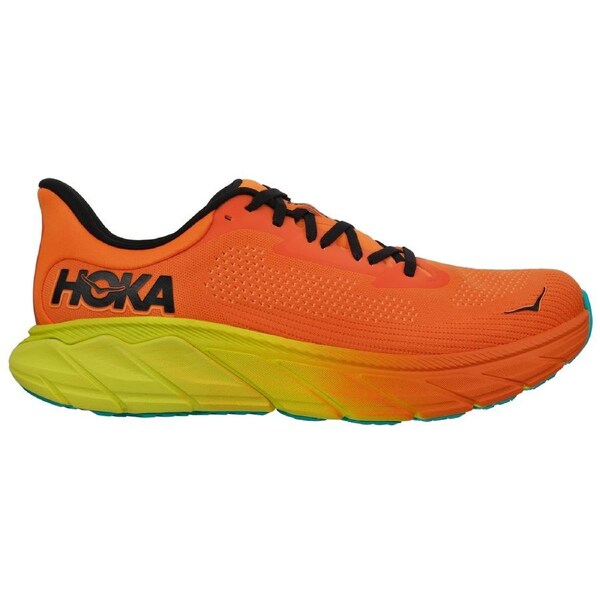 Hoka Men's Arahi 7 Running Shoes Electric Tangerine/Black (US Men's 10.5)
