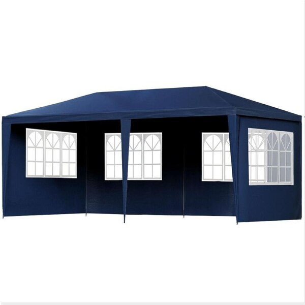Gazebo 3x6m Outdoor Marquee Gazebos Wedding Party Camping Tent 6 Wall Panels