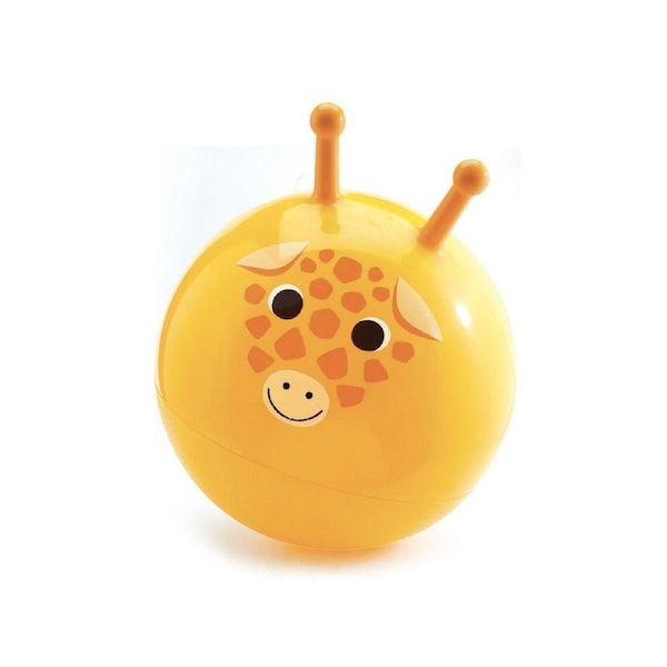Djeco Gigi Jumpa Ball Hopper Giraffe Face 20x22cm Kids/Children Toy Orange 3y+