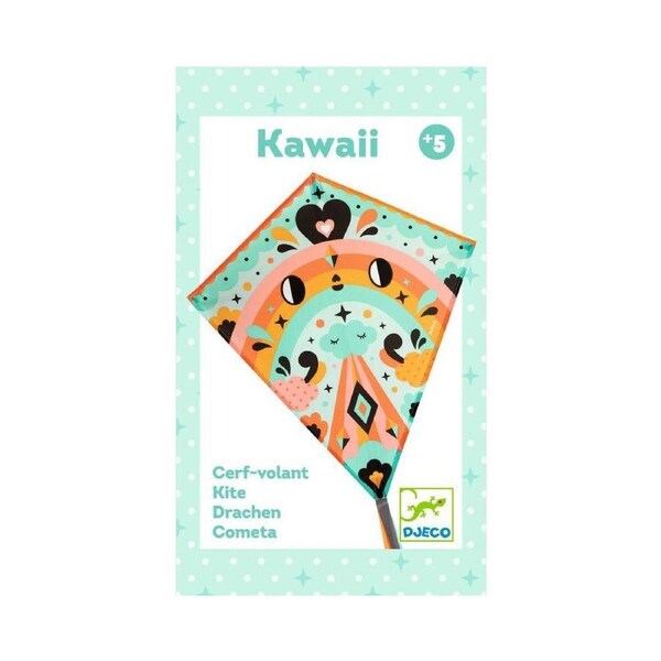 Djeco Kawaii Colourful Flying Kite Outdoor Activity Toy Kids/Children 5y+