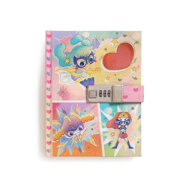 Djeco Lam Notebook/Journal w/ Combination Code Lock 15x20cm Kids/Children 8y+
