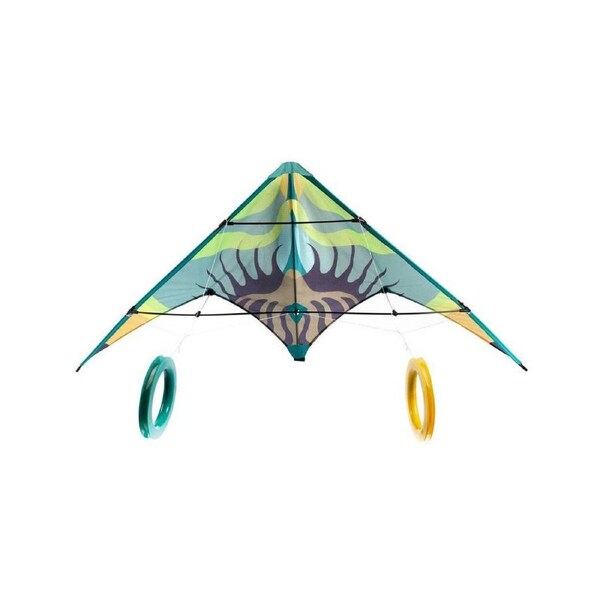 Djeco Green Wave Stunt Flying Kite Outdoor Fun Activity Toy Kids/Children 8y+