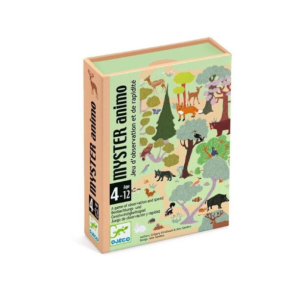 Djeco Mystery Animal Observation & Speed Play Card Game Kids/Children 4y+