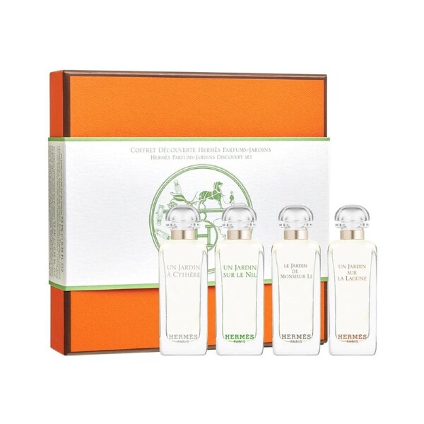 Hermes Parfums-Jardins Discovery Set 4 Piece Mini Fragrance Gift Set 4 x 5mL