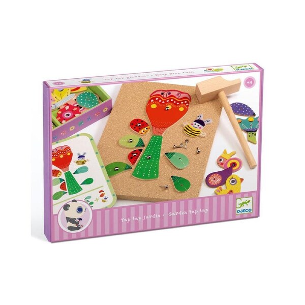 Djeco Garden Tap Tap 30x23cm Kids/Childrens Educational Activity Play Toy 4y+